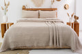 Muslin Bedspread, Oversized Organic Turkish Cotton Gauze Blanket, Lightweight Summer Coverlet