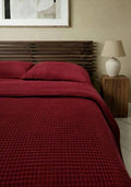 Organic Cotton Waffle Bedspread: Throw Blanket